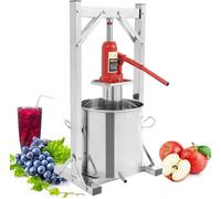 Pressa Manuale per Sidro, con Martinetto Idraulico, Pressa per Tintura da 12/22 Litri, per Produzione di Vino, Olio D'Oliva e Prodotti per La Spremitura di Verdure 12L