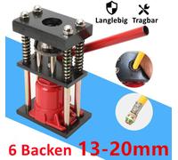 Pressa Manuale per tubi flessibili 13-20mm con pressa idraulica a 6 ganasce