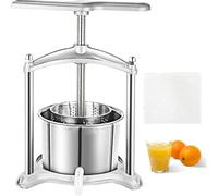 Pressa Manuale per Vino alla Frutta - Macchina per succhi ed estrattore in Acciaio Inossidabile per succhi di Frutta, Sidro e Vino Fatti in casa - Strumento di pressatura Facile per Gli Appassionati