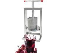 Pressa Manuale per Vino con Frutta - Macchina per succhi da 8 Litri per Sidro, UVA e Frutti di Bosco - Frantoio per Frutta Fatta in casa, vinificazione ed Estrazione di succhi