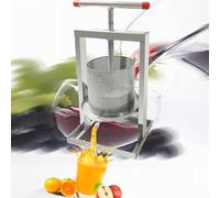 Pressa Manuale per Vino e Frutta - Macchina per succhi da 8 Litri per Sidro, UVA e Frutti di Bosco - Frantoio per Frutta per impieghi gravosi, Ideale per la Produzione di Birra Fatta in casa e