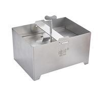 - Pressa - Paneer-Maker | Pressatrice di Paneer in acciaio inox | Macchina di formatura quadrata per paneer/formaggio in acciaio inox | Maker di Paneer regolabile con foro di scarico e vassoio