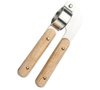 Pressa per Aglio in Acciaio Inox, Trita Aglio e Radice Aromatica | Chef e Cuochi Domestici, Contatto Ridotto le Mani, Finitura Lucida Liscia senza Bave, Colore Khaki