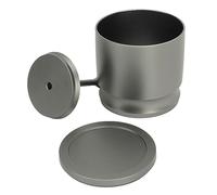 Pressa per anelli di dosaggio in lega di alluminio anti-volante raccoglitrice di polvere di caffè forniture per la preparazione del caffè 58 mm (Grigio)