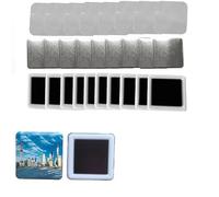 pressa per Badge DIY Materiale per spille e bottoni quadrati fai da te, 50x50 mm, magneti per frigorifero, parti per la realizzazione di spille e bottoni(Soft magnet)