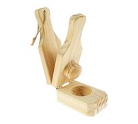 Pressa per banane da cucina, in legno, resistente, strumento da cucina, facile da usare per spremere delicatamente e uniformemente, perfetto per cibo casalingo, campeggio, par
