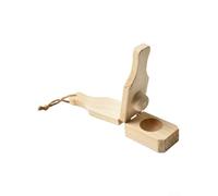 Pressa per banane in legno Tostonera, 16 cm, manuale per legno | Pressa manuale, liscia per la superficie, nessun sforzo di forza, ideale per banane verdi, design tradizionale