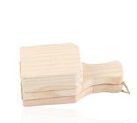 Pressa per banane Tostones in legno con manico, schiaccia banane, pressa portatile per piantaggine schiaccia piantaggine, creatore di cestini profondi per banane con cordino per