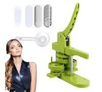 Pressa per bottoni - Perno staccabile manuale in ABS, stazione di taglio circolare, pressa per bricolage, kit per la creazione di badge, strumento senza installazione | Pin Corsages Project Utilizzo P
