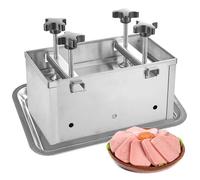 Pressa per carne, 3 kg, per prosciutto, carne, stampo per pressare il pranzo, con dispositivo di pressurizzazione a doppia vite, strumento di formatura per cucina farcita, hamburger, slider, barbecue