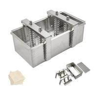Pressa per carne in acciaio inox per modellare la carne, strumento di cottura efficiente, ideale per cucina domestica e uso commerciale, rende facilmente varie forme di carne