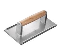 Pressa per carne in ghisa, Pressa per hamburger resistente, Pressa per carne con manico in legno, Pressa per carne, Antiaderente Smash Bacon Press per piastra, Panino, Padella antiaderente