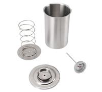 Pressa per Carne Multifunzione in Acciaio Inossidabile di Grande capacità con Termometro per Preparare Carne Sana Fatta in Casa, Pancetta, Carne, Pentole a Pressione, Pentola,