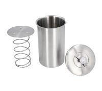 Pressa per carne per prosciutto, kit per pressa per carne a forma rotonda in acciaio inossidabile 304 Pentola per prosciutto a pressione con termometro per cibi fatti in casa