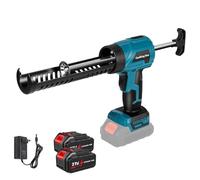 Pressa per cartucce a batteria Makita da 18 V, batteria a 4 velocità, pistola elettrica per cartucce da 300 ml, per sigillatura, sigillatura (2 batterie blu)