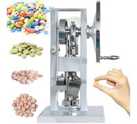 Pressa per compresse a manovella per polveri, pressa per compresse laboratorio, macchina per timbratura manuale, 21 kg, 0-2000 pezzi/ora, dispositivo per pressatura cucina per casa