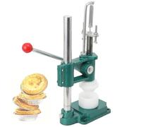 Pressa per crostate di uova con 5 stampi, strumento manuale per la formatura del guscio della crostata, strumento manuale per modellare la pasta a leva, controllo dello spessore manuale, base stabile