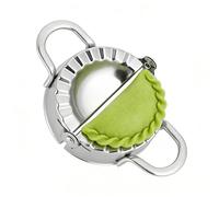 Pressa per empanada grande in acciaio inossidabile da 6 pollici per ravioli, stampo per tagliare l'impasto per pierogi, torte fatte a mano e torte di frutta, strumento da facile (l)