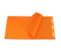 Pressa per fondotinta in cera d'api in silicone con due dimensioni per produrre fiocchi di cera d'api, adatta per apicoltori e appassionati di cera d'api (44 x 27 cm, arancione)