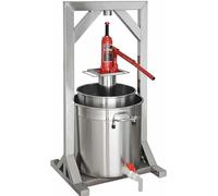 Pressa per frutta, 12/22/36 l, pressa manuale per uso domestico, pressa per sidro in acciaio inox con idraulica, per fare sidro, vino e sidro