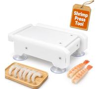 Pressa per gamberetti per Sushi - Pressa Push-Pull per gamberetti Tempura con Fori di drenaggio sulla Base di aspirazione, appiattimento efficiente dei gamberi, Facile da Pulire