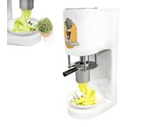 Pressa per Gelato Spaghetti, Estrusore Professionale per Gela-to Spaghetti, Macchina per Ge-lato Da 30 L/H Con 4 Tipi Di Uscita per La Formazione, Per Gelaterie E Parchi Divertimento(White)