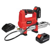 Pressa per grasso a batteria, 18 V, 620 bar, cilindro con batteria da 3 Ah e caricatore, pressa a batteria, grasso