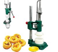 Pressa per guscio di crostata in acciaio inossidabile, produttore manuale di crostate di uova per croste di torta, strumento di cottura resistente con base stabile, facile da usare per le cucine domes