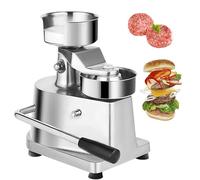 Pressa per Hamburger Commerciale, pressa per Hamburger Manuale con 500 Fogli di Carta per Hamburger e Pallet di Carta, Acciaio Inossidabile 304, Macchina per formare Hamburger per cucine e r