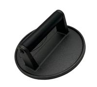 Pressa per hamburger con parte superiore piatta - Strumento per pesare Smash Patty, Pressaa griglia in ghisa, Pressa perr cottura con impugnatura ergonomica resistente al calore, Pressaa hamburge