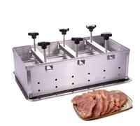 Pressa per Hamburger con pressurizzazione a Doppia Vite - Stampo per pressare la Carne in Acciaio Inox per Hamburger ripieni, Hamburger, Mini Hamburger - Perfetto per Barbecue, grigliate, ca