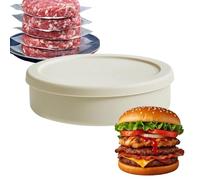 Pressa per Hamburger - Contenitore in Silicone Antiaderente per Alimenti - Stampo pressa per hamburger | per Casa, Appartamento, Cucina, Frigorifero, Preparazione di Pasti e Insalate, Campeggio, Picni