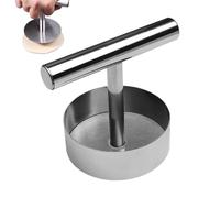 Pressa per hamburger, in acciaio, 400 g, strumento per modellare la carne, multifunzione, resistente alla ruggine, gadget da cucina per barbecue in giardino, preparazione dei pasti e cottura
