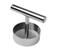 Pressa per hamburger, in acciaio inox, 33 x 22,9 x 20,3 cm, adorabile strumento antiaderente per schiacciare, manico ergonomico, gadget da cucina multifunzione per uso commerciale e domestico
