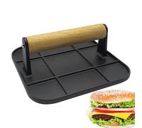 Pressa per hamburger in lega di alluminio - Pressa per hamburger a piastra, 6,3x6,3x6,3x2,3 pollici Pressa per carne per piastra | Hamburger Rotondo Smasher Grill Press per Piastra Bacon Press