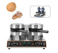 Pressa per Hamburger, Macchina elettrica per Waffle, Macchina per Hamburger con Gelato Commerciale, Macchina per Hamburger con Gelato Rotante, Acciaio Inossidabile, Roundurant Home Party (do