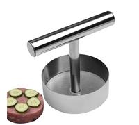 Pressa per hamburger, pressa per tortini Hamburger in acciaio inox, utensili da cucina robusti, strumento multifunzione per modellare la carne per preparare i pasti, feste di parcheggio, campeggio e