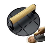 Pressa per Hamburger - Pressa per Tortini Stampo per Hamburger | Pressa Rotonda Piatta con Maniglia Antiscivolo Anti-Burning per Domestica, Barbecue All'aperto