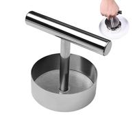Pressa per hamburger - Smasher | Macchina manuale per kabbab in acciaio inox, strumento antiaderente Smasher, manico ergonomico durevole, gadget da cucina multifunzione portatile per uso commerciale e