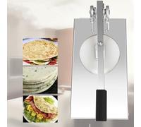 Pressa per impasti per pizza in acciaio inox, altezza regolabile, per torte fatte a mano, pizza e ciabatta, pressa manuale per cottura fatta in casa