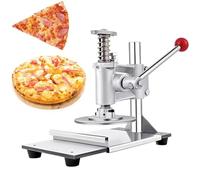 Pressa per impasti per pizza, spessore regolabile, in acciaio inox, con vassoio estraibile, per pizza fatta in casa, torte e pasticceria, perfetto sia per cucine commerciali che per uso domestico