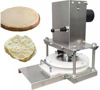 Pressa per impasto commerciale, Sfogliatrice automatica per pasta per pizza per prodotti da forno in crosta, Pressa elettrica da banco resistente per impasto per tortilla di focaccia 25cm