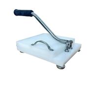 Pressa per impasto manuale con leva per risparmiare fatica | Macchina per sfoglie di riso per ravioli, con manico in acciaio inossidabile e tagliere per alimenti.