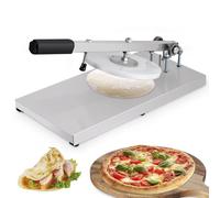 Pressa per impasto per pizza, regolabile in altezza, per pane, pasticceria, in acciaio inox, manuale, per fare torte a mano, pizza, ciabatta