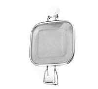 Pressa per in Acciaio Inox - Macchina per E Toast | Griglia Tostapane Sandwich con Piastre Rimovibili | Stampo da Forno Rotondo Perr Hot Dog, Paanini, Pane, Toast