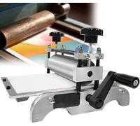Pressa per Incisione Manuale, Area Stampa 350x170mm, Altezza Rullo Regolabile per Controllo Pressione - Macchina Portatile per Ex Libris, Biglietti d'Auguri e Arte Decorativa