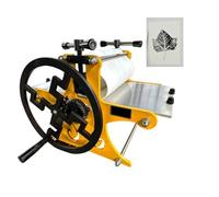 Pressa per incisione manuale per Printmaking, rullo durevole della lastra | Pressa per incisione manuale per stampa, trasmissione efficiente 1:2,5, ideale per tecniche di taglio del legno e lamiera
