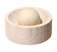 Pressa per laminazione in legno massello a grana naturale, strumento per appiattire l'impasto per gnocchi, wonton, torte, funzionamento manuale, 10 cm, accessorio da cucina compatto in stile asiatico