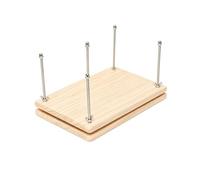 Pressa per Libri Pressa Documenti Morsa Manuale Banco Rilegatura in Legno di Pino con Struttura Affidabile in Acciaio per Riparare Manoscritti, 2 Strati, style to 1