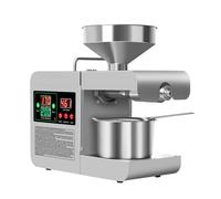 Pressa per olio elettrica 820W Pressa a freddo/caldo Estrattore automatico di olio Pannello di olio biologico Pressa per olio in acciaio inossidabile di grado commerciale Macchina per olio